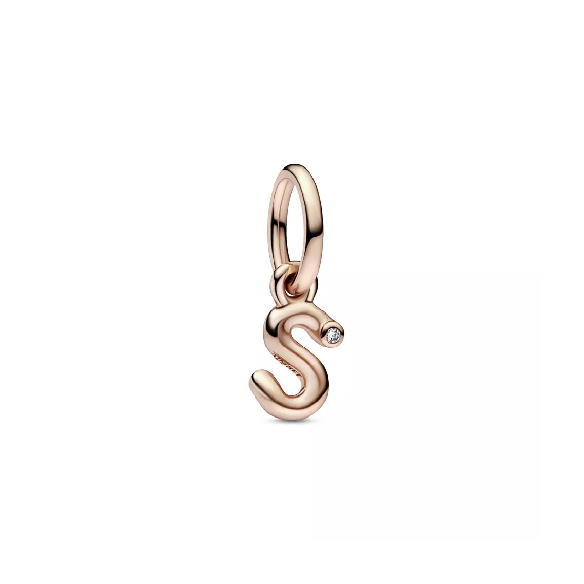Charm Pandora inicial S rose 14k zircon - 782478C01