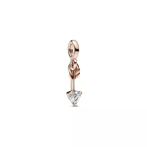 Charm Pandora Me fletxa plata 14k rose gold plated zircon - 782466C01