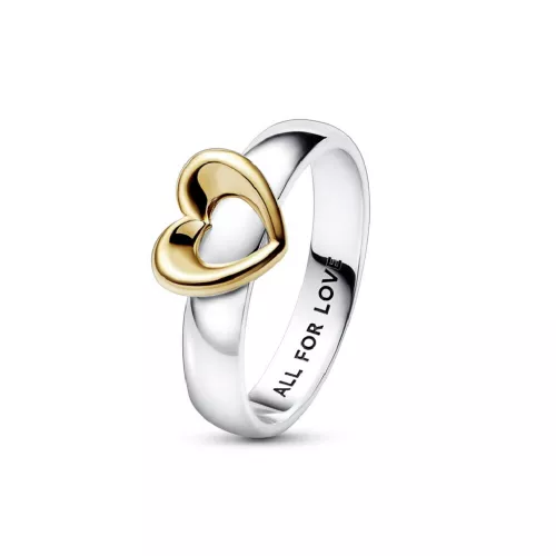 Anell Pandora plata cor 14k gold-plated - 162504C00