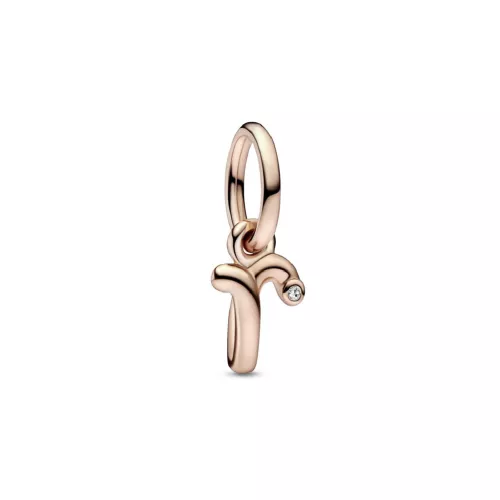 Charm Pandora inicial R rose 14k zircon - 782477C01