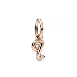 Charm Pandora inicial Q rose 14k zircon - 782476C01