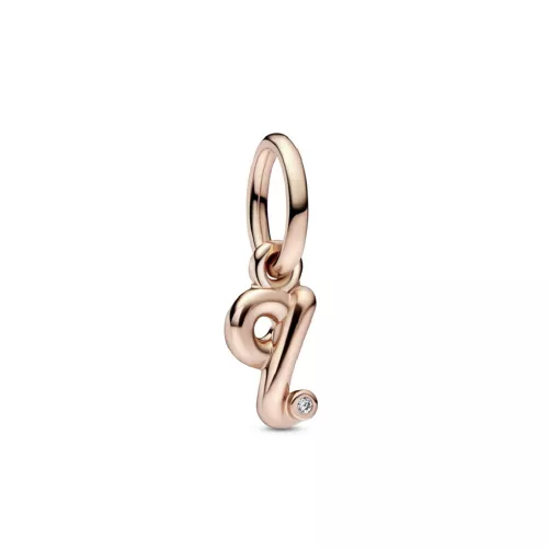Charm Pandora inicial Q rose 14k zircon - 782476C01