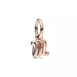 Charm Pandora inicial M rose 14k zircon - 782474C01