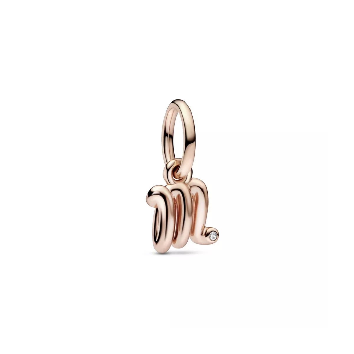 Charm Pandora inicial M rose 14k zircon - 782474C01