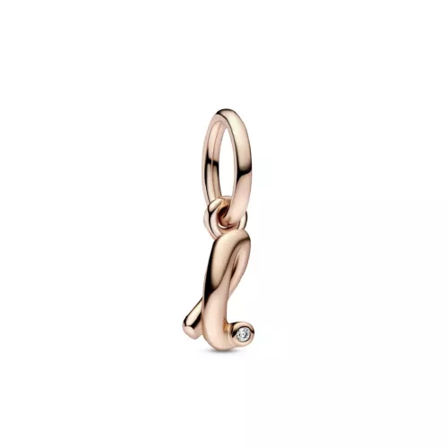 Charm Pandora inicial L rose 14K zircon - 782533C01
