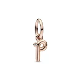 Charm Pandora inicial P rose 14k zircon - 782461C01