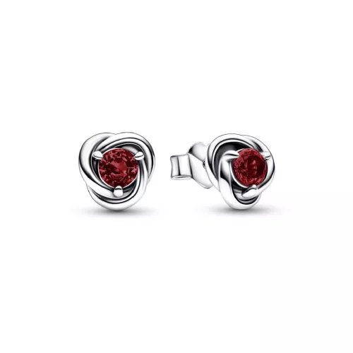 Arracades Pandora plata zircon vermell - 292334C06