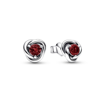 Arracades Pandora plata zircon vermell - 292334C06