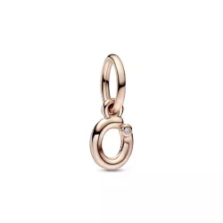 Charm Pandora inicial O rose 14k zircon - 782468C01