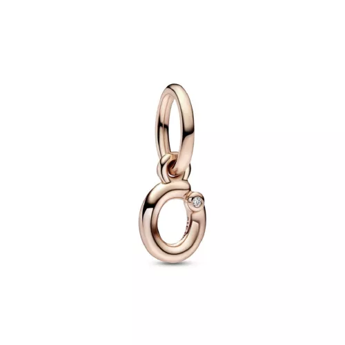 Charm Pandora inicial O rose 14k zircon - 782468C01
