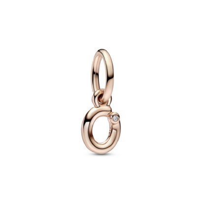 Charm Pandora inicial O rose 14k zircon - 782468C01