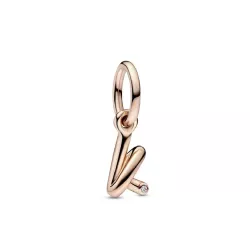 Charm Pandora inicial K rose 14k zircon - 782460C01