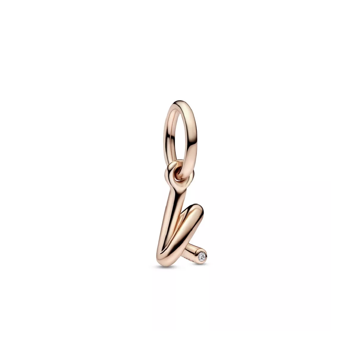 Charm Pandora inicial K rose 14k zircon - 782460C01