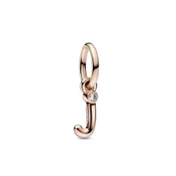 Charm Pandora inicial J rose 14k zircon - 782465C01