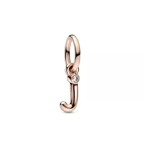 Charm Pandora inicial J rose 14k zircon - 782465C01