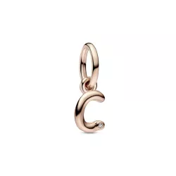 Charm Pandora inicial C rose 14k zircon - 782472C01