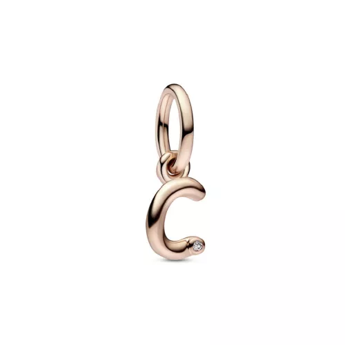 Charm Pandora inicial C rose 14k zircon - 782472C01