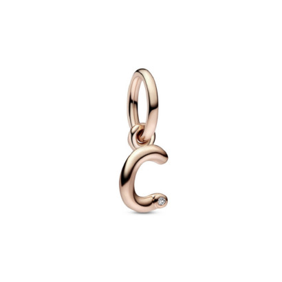 Charm Pandora inicial C rose 14k circon - 782472C01