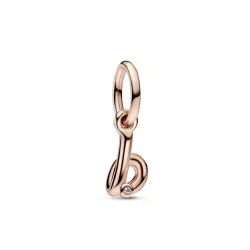 Charm Pandora inicial B rose 14k zircon - 782459C01