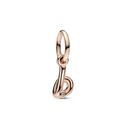 Charm Pandora inicial B rose 14k circon - 782459C01