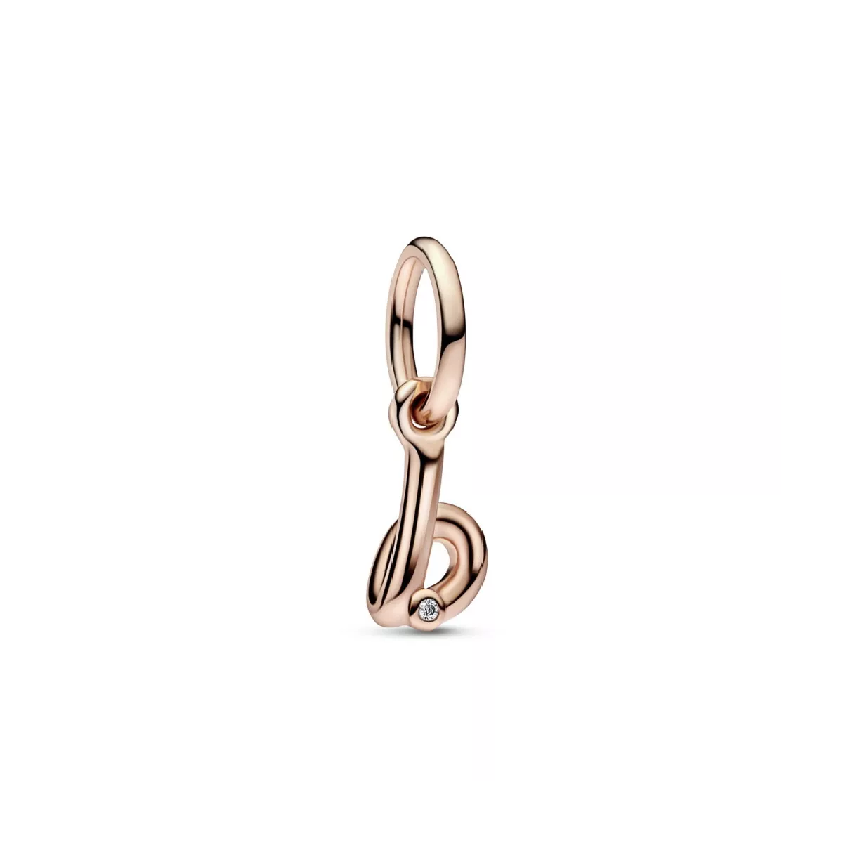 Charm Pandora inicial B rose 14k zircon - 782459C01