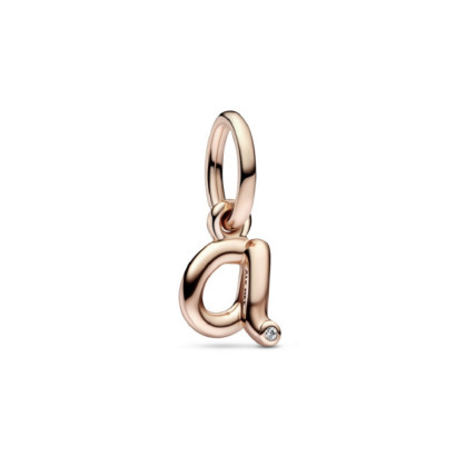 Charm Pandora inicial A rose 14k circon - 782531C01