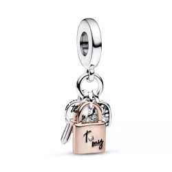 Charm Pandora candau, clau i cor - 782506C01