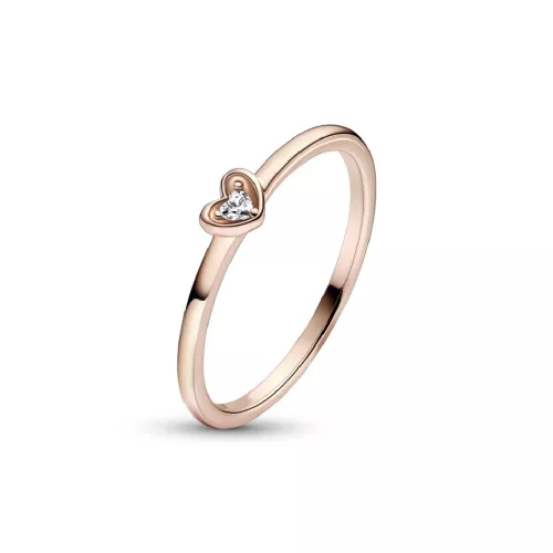 Anell Pandora plata cor 14k rose gold plated - 182495C01