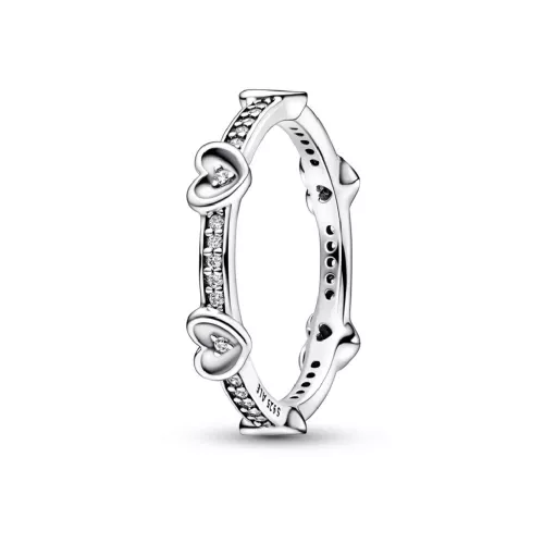 Anell Pandora plata zircon cors - 192496C01