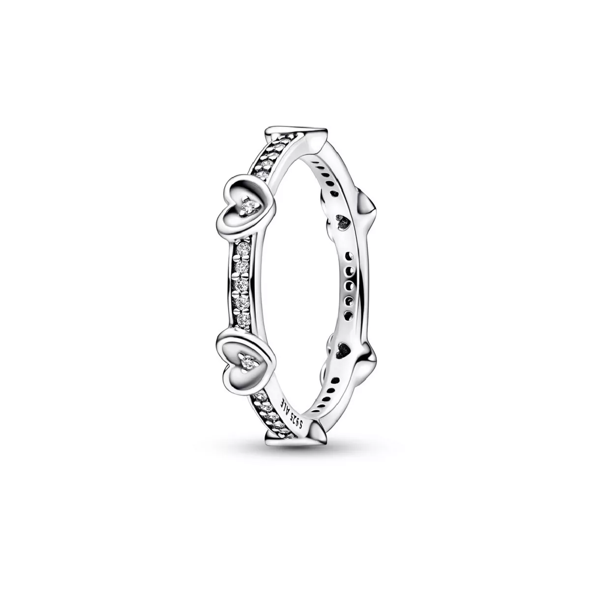 Anell Pandora plata zircon cors - 192496C01