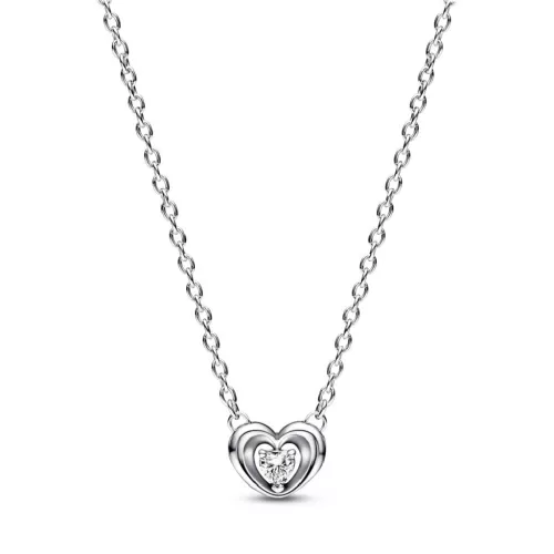 Colgante Pandora corazon plata circon - 392494C01