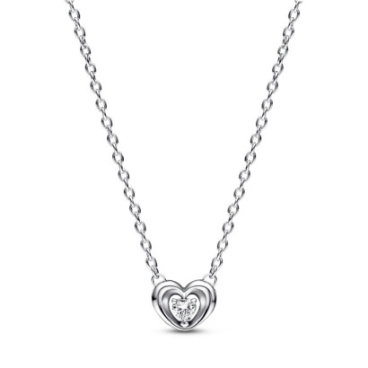 Colgante Pandora corazon plata circon - 392494C01