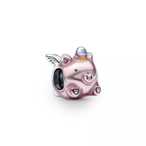 Charm Pandora porc volador plata - 792573C01