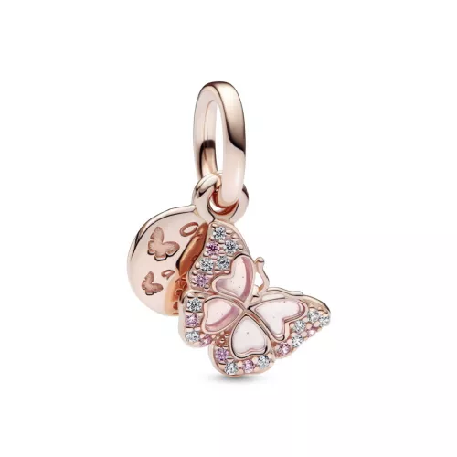 Charm Pandora plata rose 14k papallona - 782555C01