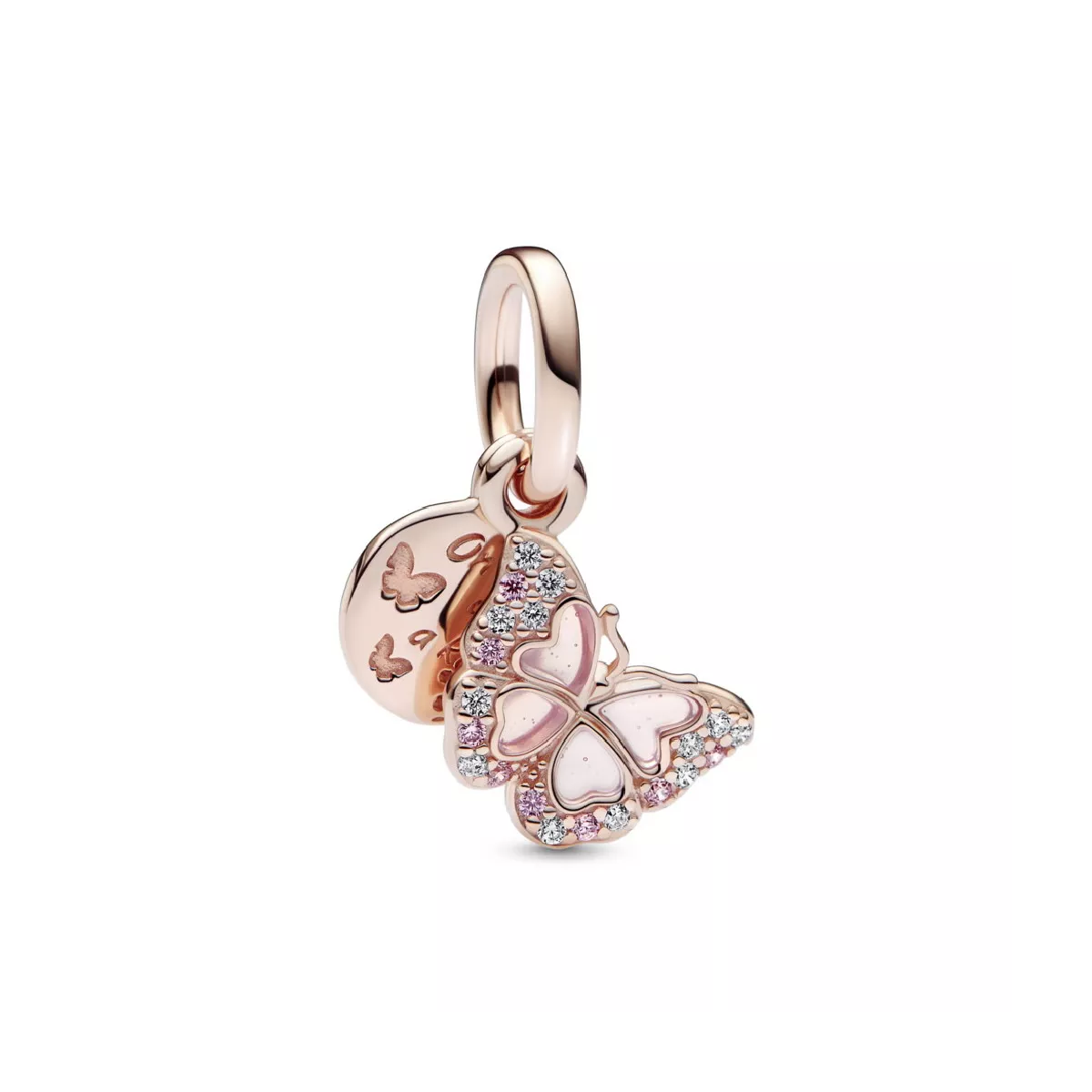 Charm Pandora plata rose 14k papallona - 782555C01