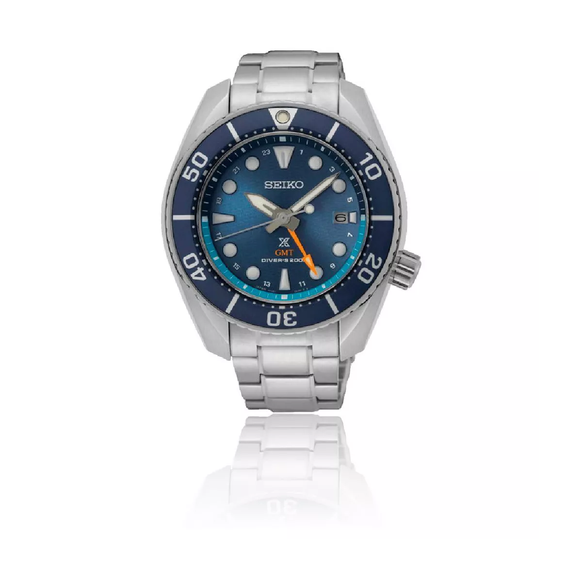 Reloj Seiko Prospex Sumo solar GMTacero - SFK001J1