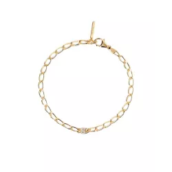 Polsera Pdpaola lletra B plata bany or 18k - PU01-539-U