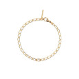 Pulsera Pdpaola letra C plata baño oro 18k - PU01-540-U