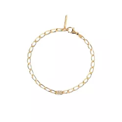 Polsera Pdpaola lletra D plata bany or 18k - PU01-541-U