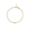 Pulsera Pdpaola letra J plata baño oro 18k - PU01-547-U
