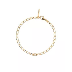 Pulsera Pdpaola letra L plata baño de oro 18k - PU01-549-U