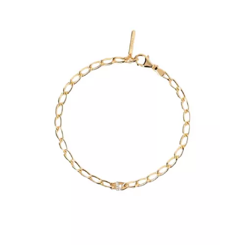 Polsera Pdpaola lletra L plata bany or 18k - PU01-549-U