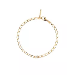 Polsera Pdpaola lletra N plata bany or 18k - PU01-551-U