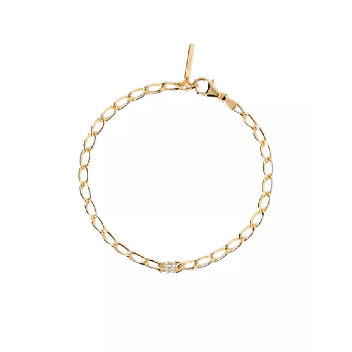 Polsera Pdpaola lletra N plata bany or 18k - PU01-551-U