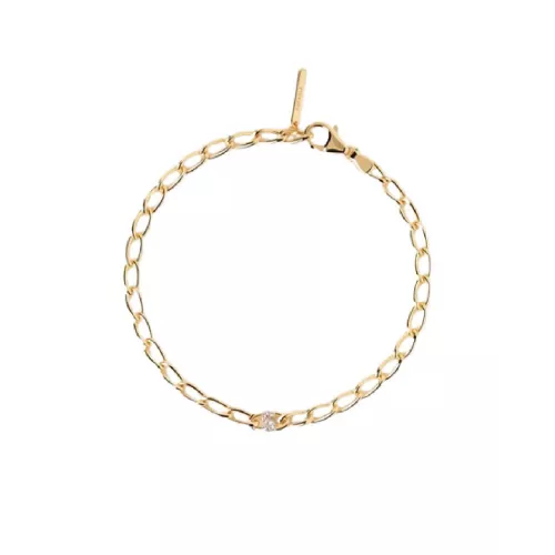 Polsera Pdpaola lletra S plata bany or 18k - PU01-556-U