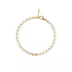 Polsera Pdpaola lletra V plata bany or 18k - PU01-559-U