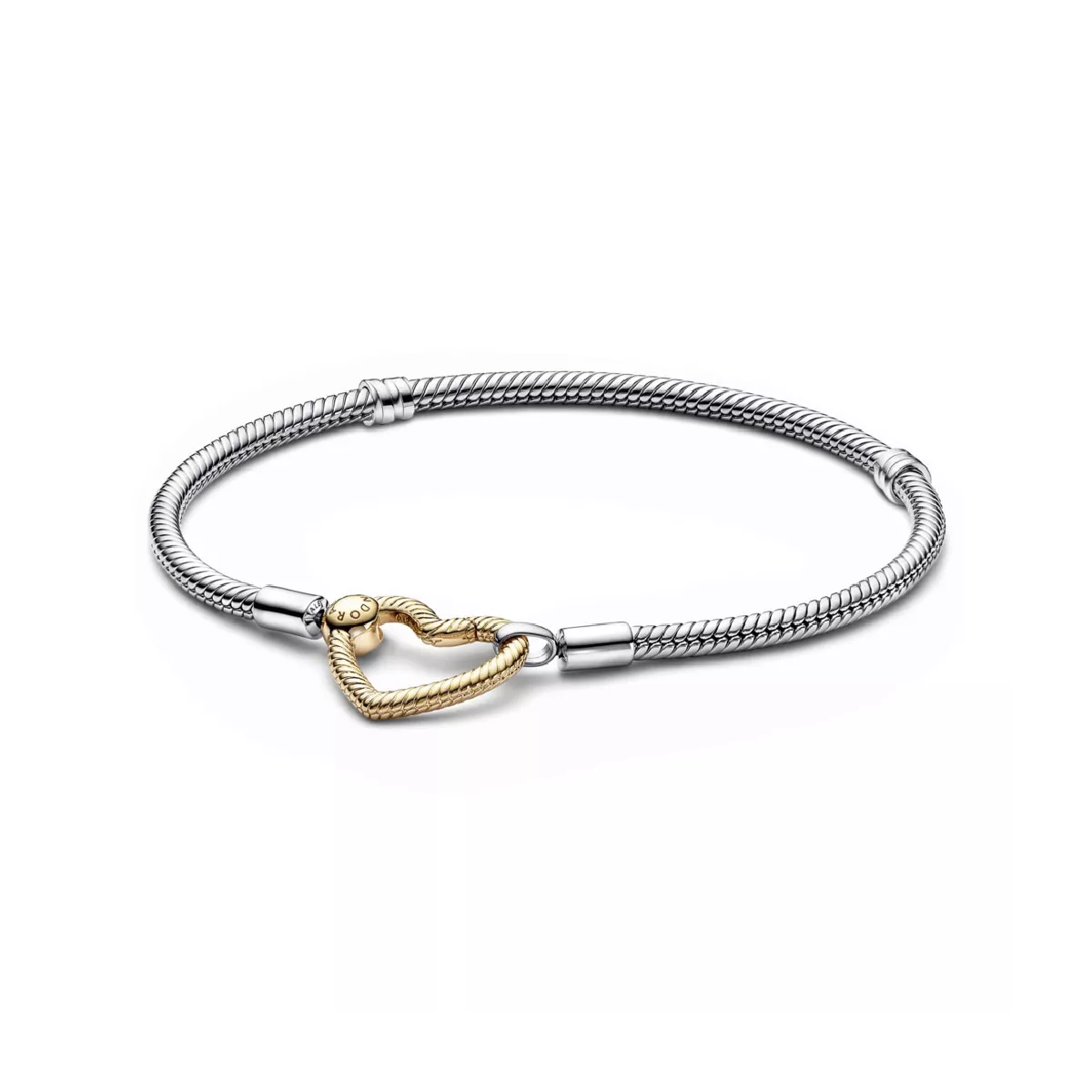 Pulsera Pandora plata cierre corazon chapado - 569539C00