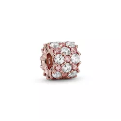 Charm Pandora plata zircon rose 14k gold plated - 788487C01