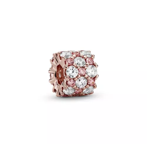 Charm Pandora plata zircon rose 14k gold plated - 788487C01