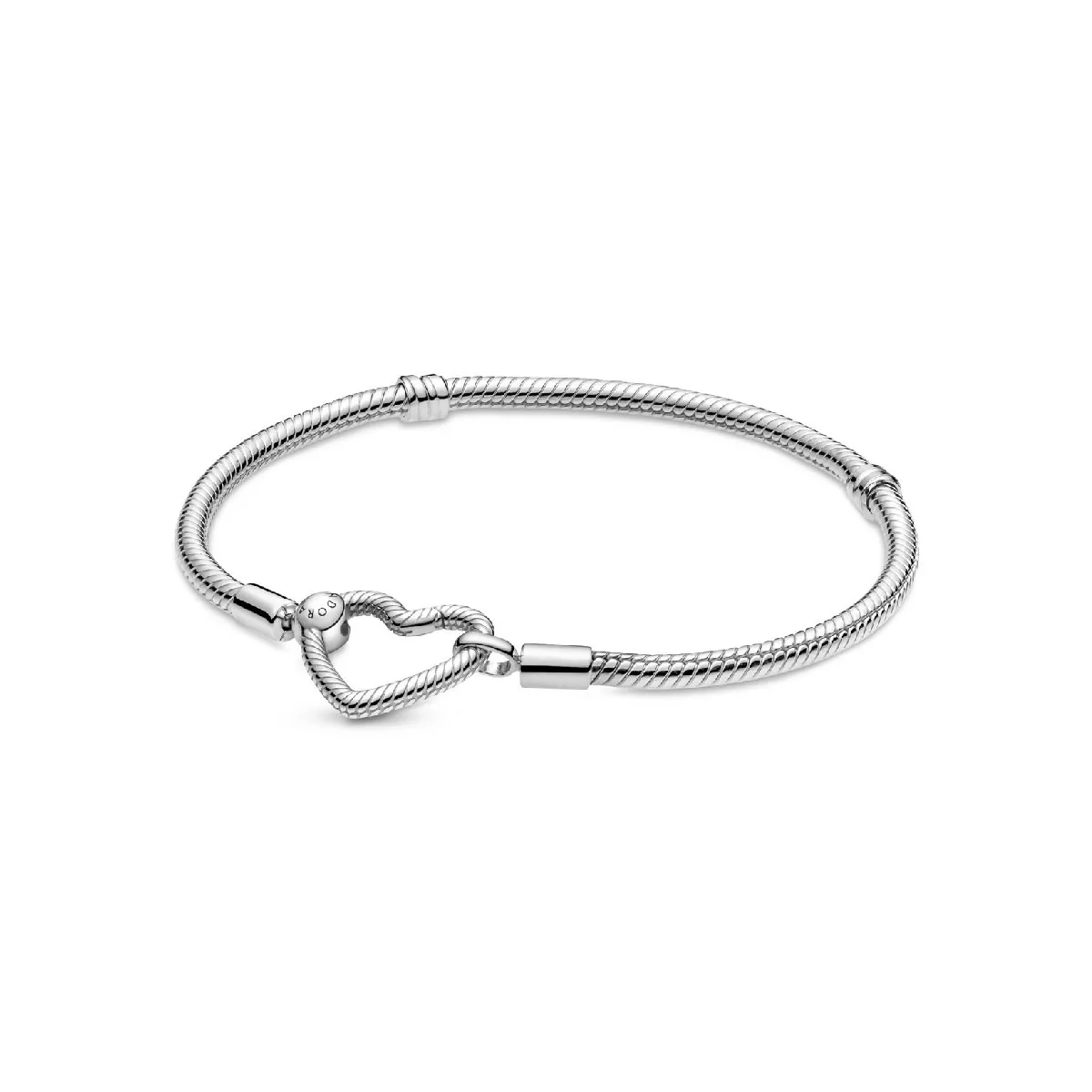 Pulsera Pandora plata cierre corazon  - 599539C00-18